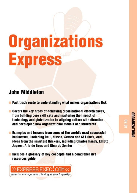 Organizations Express (Organizations 07.01) by John Middleton, 9781841122304
