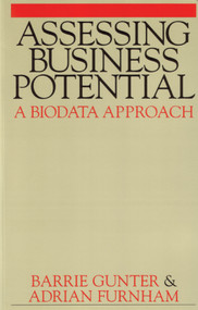 Assessing Business Potential (A Biodata Approach) by Barrie Gunter, Adrian Furnham, 9781861561756