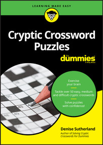 Cryptic Crossword Puzzles For Dummies by Denise Sutherland, 9780730384755