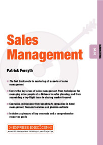 Sales Management (Marketing 04.10) by Patrick Forsyth, 9781841121932