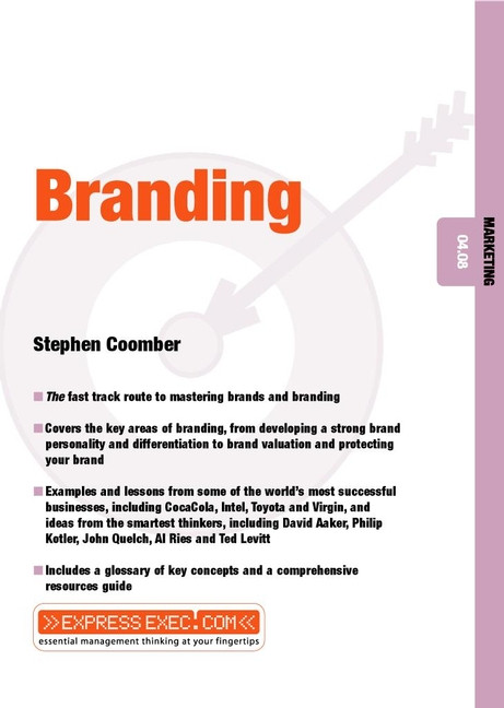 Branding (Marketing 04.08) by Steve Coomber, 9781841124100