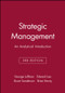 Strategic Management (An Analytical Introduction) by George Luffman, Edward Lea, Stuart Sanderson, Brian Kenny, 9780631201045