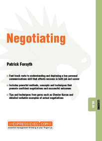 Negotiating (Leading 08.05) by Patrick Forsyth, 9781841123615