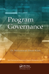 Program Governance - 9780367378370 by Muhammad Ehsan Khan, 9780367378370