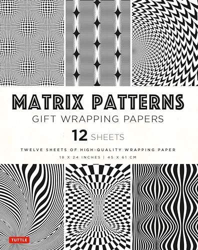 Matrix Patterns Gift Wrapping Papers - 12 sheets (18 x 24 inch (45 x 61 cm) Wrapping Paper) by Tuttle Studio, 9780804857314