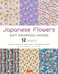 Japanese Flowers Gift Wrapping Papers - 12 sheets (18 x 24 inch (45 x 61 cm) Wrapping Paper) by Tuttle Studio, 9780804857321