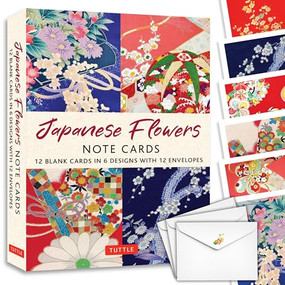 Japanese Flowers, 12 Note Cards (12 Blank Cards in 6 Lovely Designs (2 each) with 12 Patterned Envelopes) by Tuttle Studio, 9780804857772