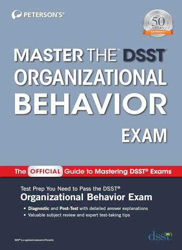Master the DSST Organizational Behavior Exam by Peterson's, 9780768944655