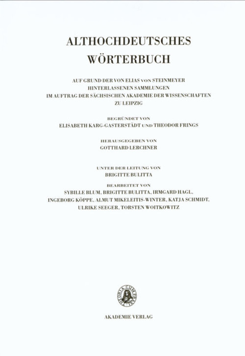 Band VI: M-N. 10. Lieferung (mit bis mor(a)beri) (German Edition) by Hans Ulrich Schmid, 9783050063454