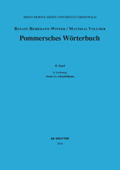 rösch bis schaubåhnen (German Edition) by Renate Herrmann-Winter, Matthias Vollmer, 9783050065038