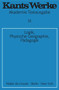 Logik. Physische Geographie. Pädagogik (German Edition) by Immanuel Kant, 9783110014426