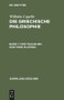 Von Thales bis zum Tode Platons (German Edition) by Johannes Müller, 9783110019087