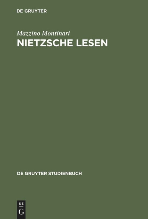 Nietzsche lesen (German Edition) by Mazzino Montinari, 9783110086676