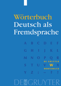 Wörterbuch Deutsch als Fremdsprache (German Edition) by Günter Kempcke, Barbara ... et al Seelig, 9783110146394