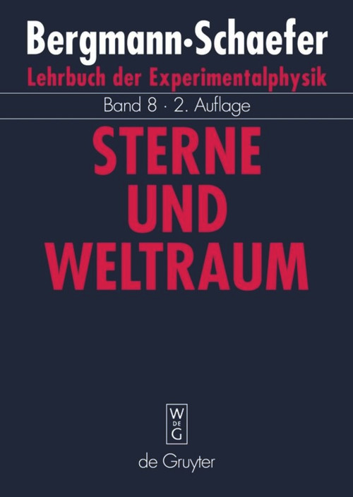 Sterne und Weltraum (German Edition) by Wilhelm Raith, 9783110168662