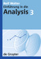 Rolf Walter: Einführung in die Analysis. 3 (German Edition) by Rolf Walter, 9783110209600