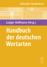Handbuch der deutschen Wortarten (German Edition) by Ludger Hoffmann, 9783110215076