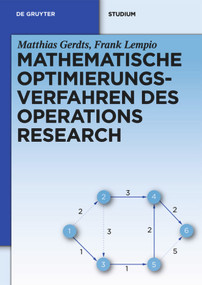 Mathematische Optimierungsverfahren des Operations Research (German Edition) by Matthias Gerdts, Frank Lempio, 9783110249941