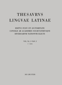 r - rarus (Latin Edition) by Thesaurusbüro München, Internationale Thesaurus-Kommission, 9783110254969