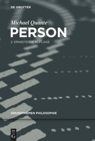 Person (German Edition) by Michael Quante, 9783110279467