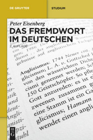 Das Fremdwort im Deutschen (German Edition) by Peter Eisenberg, 9783110288414