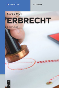Erbrecht (German Edition) by Dirk Olzen, 9783110302714