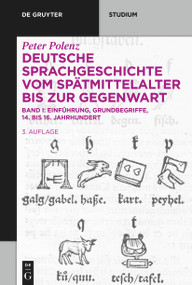 Einführung · Grundbegriffe · 14. bis 16. Jahrhundert (German Edition) - 9783110347944 by Claudine Moulin, 9783110347944