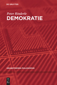Demokratie (German Edition) by Peter Rinderle, 9783110399363