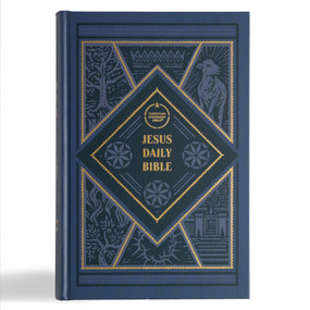 CSB Jesus Daily Bible, Hardcover (Guided Readings Showing Christ Throughout Scripture) by Dwayne Milioni, CSB Bibles by Holman, 9781087766157