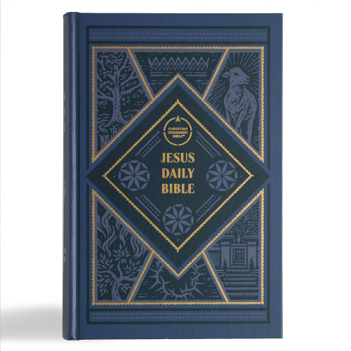 CSB Jesus Daily Bible, Hardcover (Guided Readings Showing Christ Throughout Scripture) by Dwayne Milioni, CSB Bibles by Holman, 9781087766157