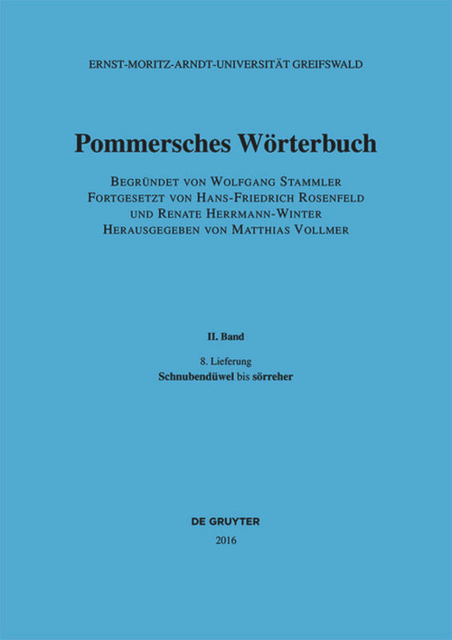 Schnubendüwel - sörreher (German Edition) by Wolfgang Stammler, Hans-Friedrich Rosenfeld, Renate Herrmann-Winter, Matthias Vollmer, 9783110438451