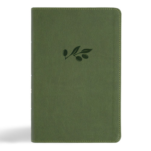 CSB Large Print Personal Size Reference Bible, Digital Study Edition, Olive LeatherTouch, Indexed by CSB Bibles by Holman, 9798384501756