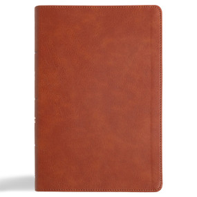 CSB Giant Print Reference Bible, Digital Study Edition, Burnt Sienna LeatherTouch by CSB Bibles by Holman, 9798384509271