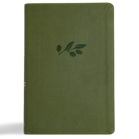CSB Giant Print Reference Bible, Digital Study Edition, Olive LeatherTouch, Indexed by CSB Bibles by Holman, 9798384509301