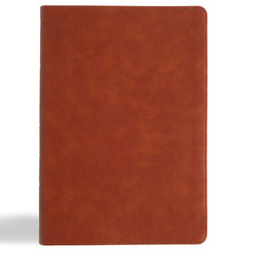 CSB Giant Print Single-Column Bible, Burnt Sienna LeatherTouch by CSB Bibles by Holman, 9798384509318