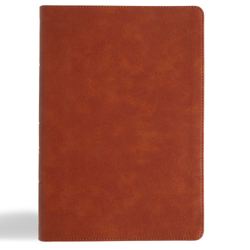 CSB Giant Print Single-Column Bible, Burnt Sienna LeatherTouch by CSB Bibles by Holman, 9798384509318