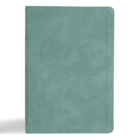 CSB Giant Print Single-Column Bible, Earthen Teal SuedeSoft LeatherTouch by CSB Bibles by Holman, 9798384509325