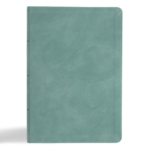 CSB Giant Print Single-Column Bible, Earthen Teal SuedeSoft LeatherTouch by CSB Bibles by Holman, 9798384509325
