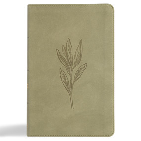 CSB Thinline Bible, Digital Study Edition, Sage SuedeSoft LeatherTouch by CSB Bibles by Holman, 9798384509431