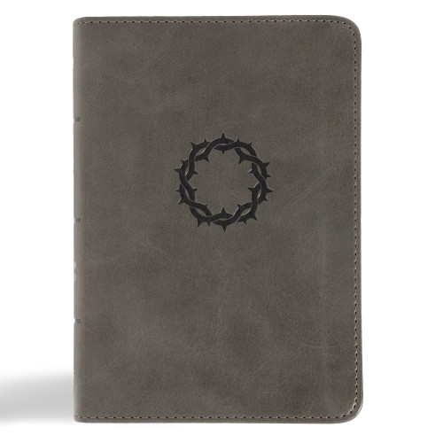 NASB Large Print Compact Reference Bible, Charcoal LeatherTouch by Holman Bible Publishers, 9798384509448