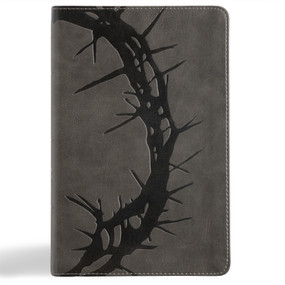 NASB Large Print Personal Size Reference Bible, Charcoal LeatherTouch by Holman Bible Publishers, 9798384509462