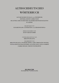 Band VII: O - R. 1. und 2. Lieferung (o bis ouga) (German Edition) by Hans Ulrich Schmid, 9783110460834