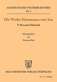 Der arme Heinrich (German Edition) - 9783110482591 by Hartmann von Aue, Hermann Paul, 9783110482591