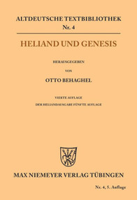 Heliand und Genesis (German Edition) - 9783110482683 by Otto Behaghel, 9783110482683