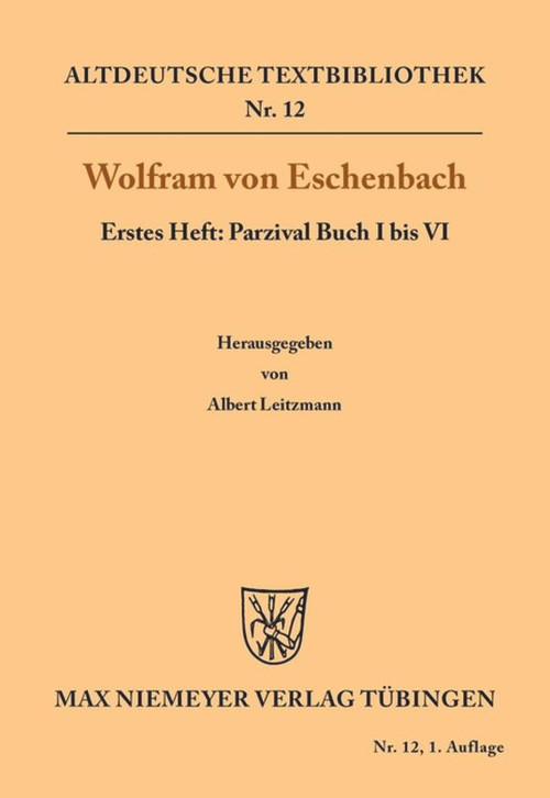 Parzival Buch I bis VI (German Edition) by Albert Leitzmann, 9783110482928