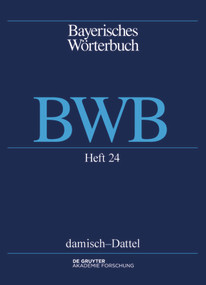 damisch - Dattel (German Edition) by Bayerische Akademie der Wissenschaften, Josef Denz, Edith Funk, Anthony R. Rowley, Andrea Schamberger-Hirt, Michael Schnabel, 9783110522839