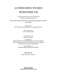 Band VII: O - R. 5. und 6. Lieferung (platlus bis int-quedan) (German Edition) by Hans Ulrich Schmid, 9783110532791
