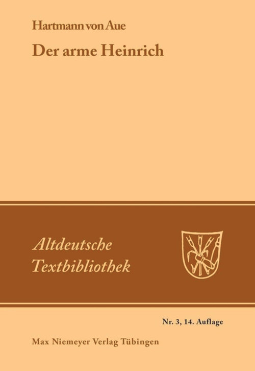 Der arme Heinrich (German Edition) - 9783110982015 by Hartmann von Aue, Hermann Paul, Ludwig Wolff, 9783110982015