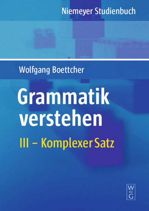 Komplexer Satz (German Edition) by Wolfgang Boettcher, 9783484108936