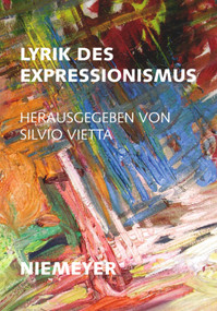 Lyrik des Expressionismus (German Edition) by Silvio Vietta, 9783484190368